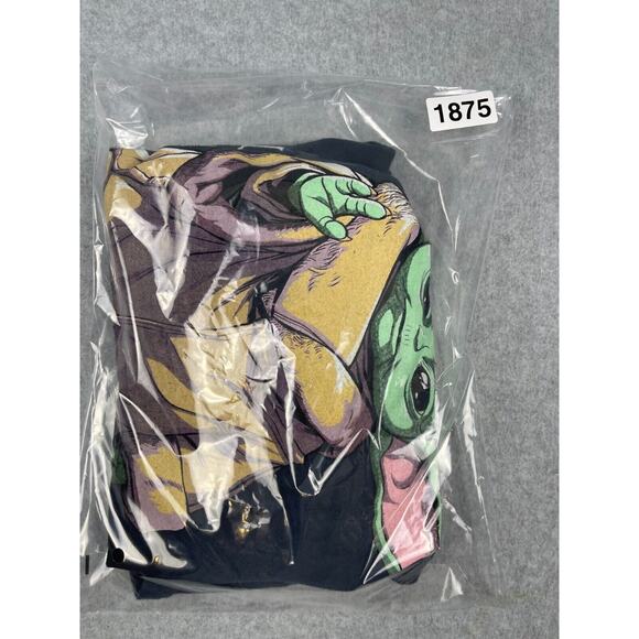 Star Wars Mandalorian T Shirt Men's Size L Black Stone Wash Force Be With You - Picture 6 of 6